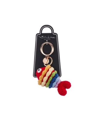 Crochet Rainbow Fish Bag Charms
