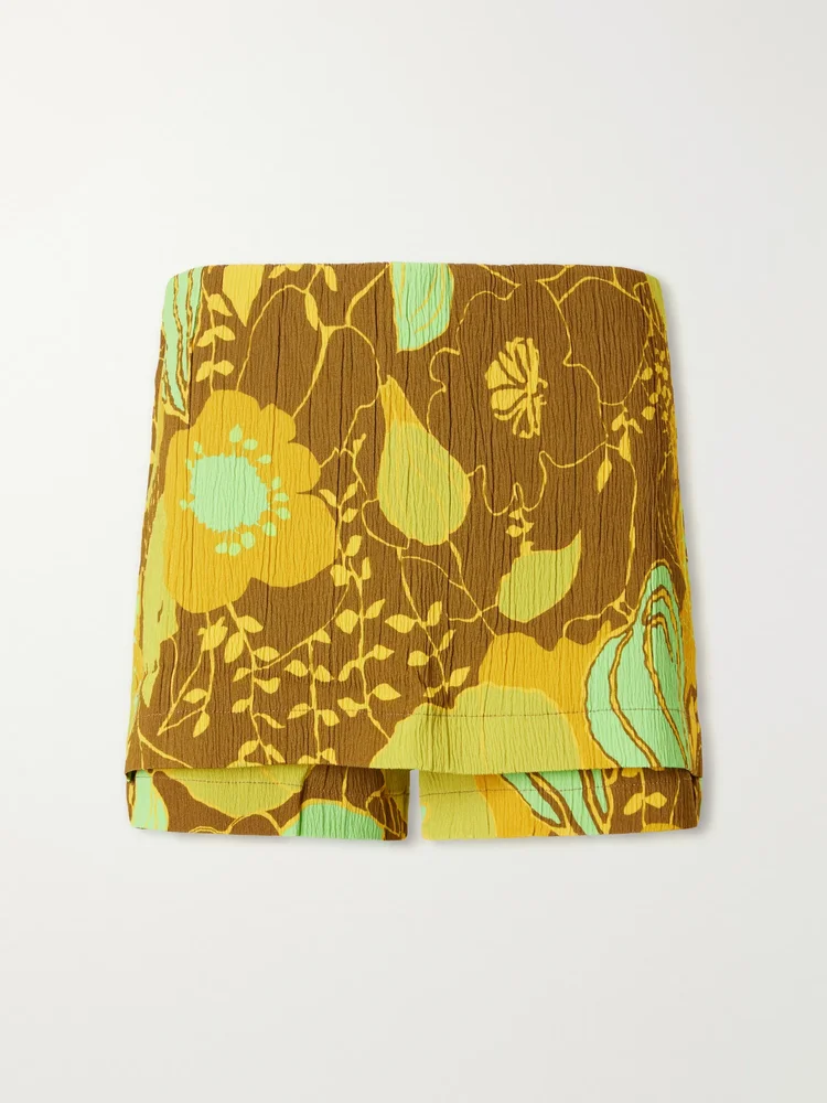 Kamara printed crepon skort