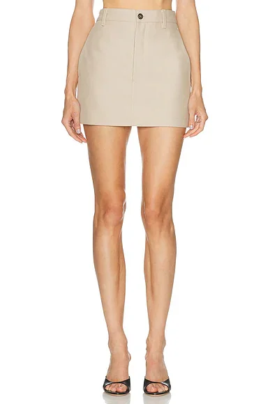 Drill Mini Skirt