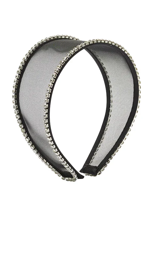 Ella Mesh Crystal Headband LELET NY