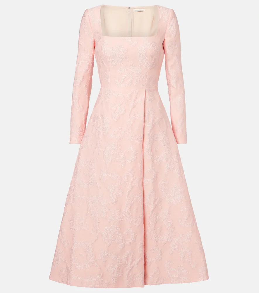 emiliawickstead.com Emilia Wickstead Glenda embroidered crêpe midi dress