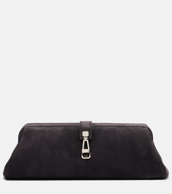 Small suede shoulder bag