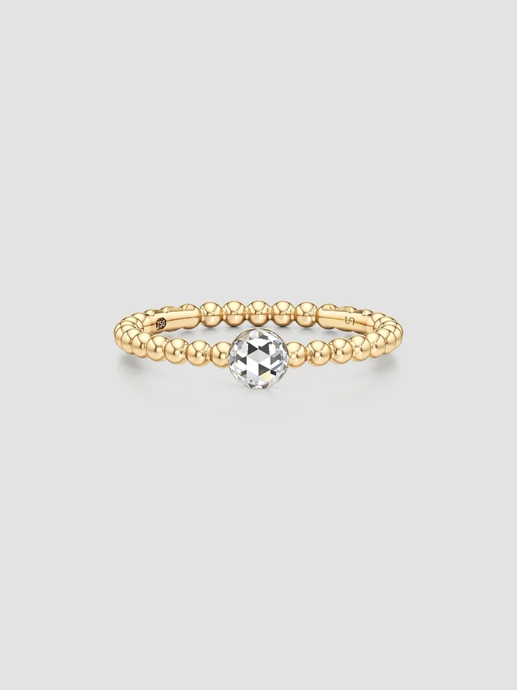 Bubble 18K Yellow Gold & 0.59 TCW Lab-Grown Diamond Ring