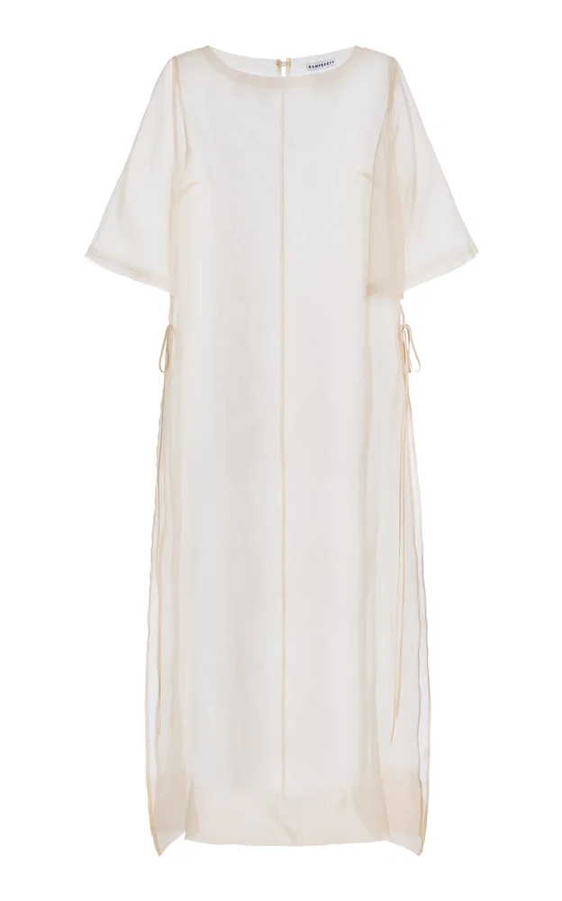 Exclusive Thea Silk Organza Midi Dress