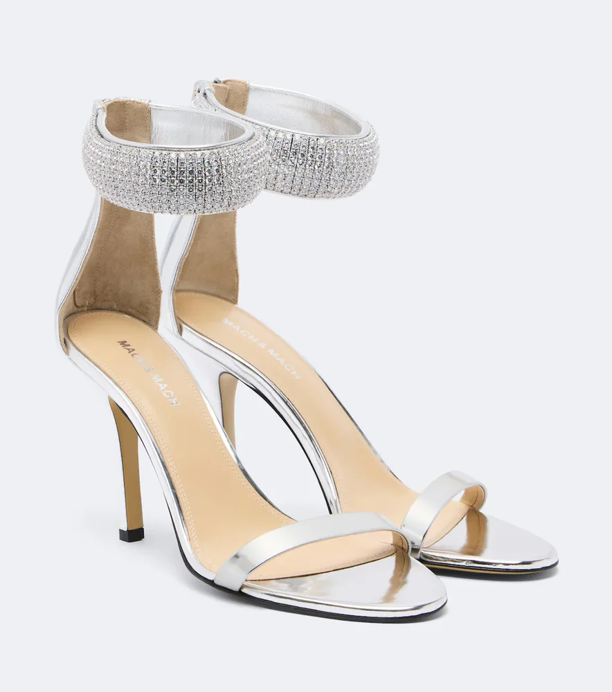 She's A Lady embellished leather sandals