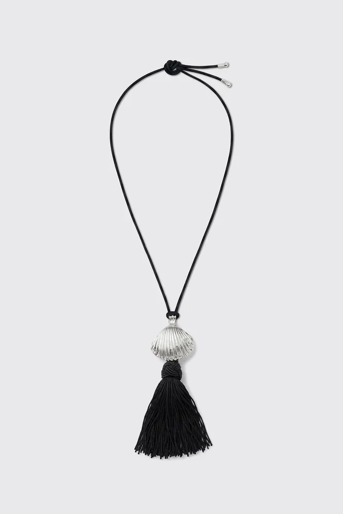 Liana Silver Plated Tassel Necklace
