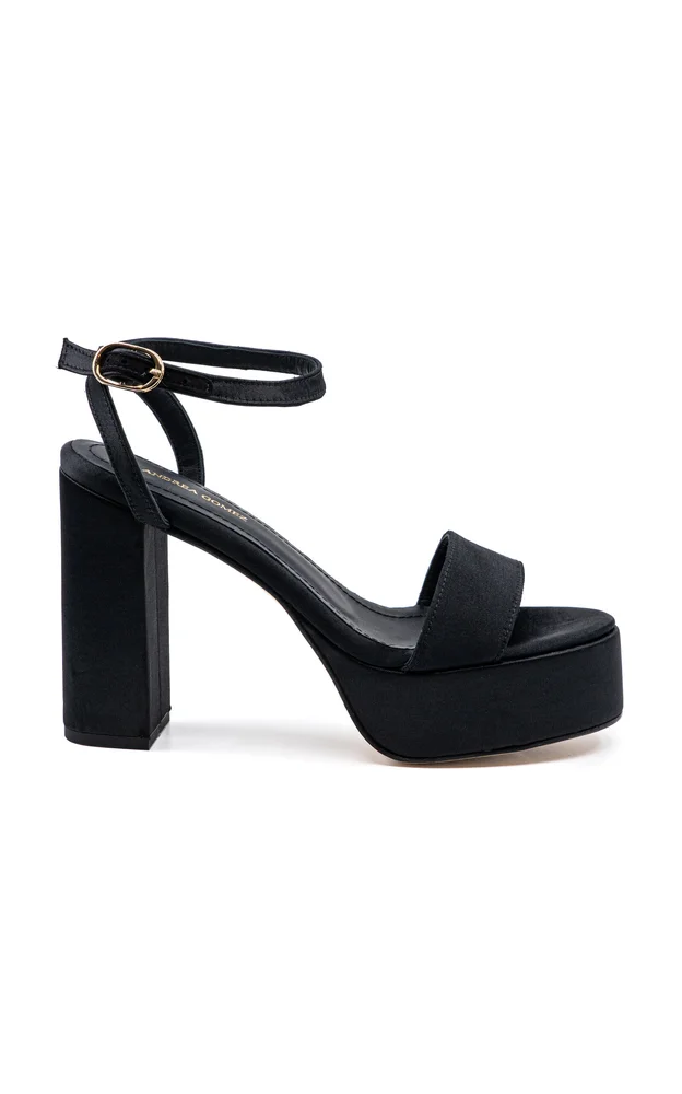 Becka Satin Platform Sandals
