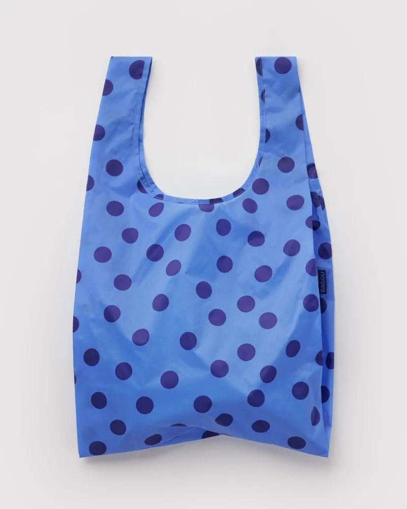 Standard Baggu Blue Polka Dot