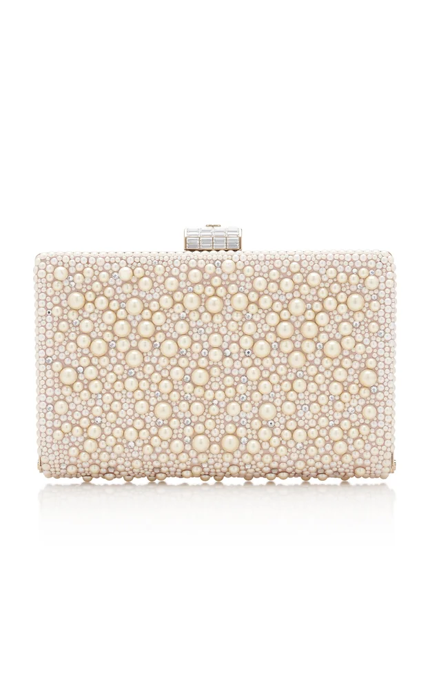 Berthe Pearl-Embellished Minaudiere