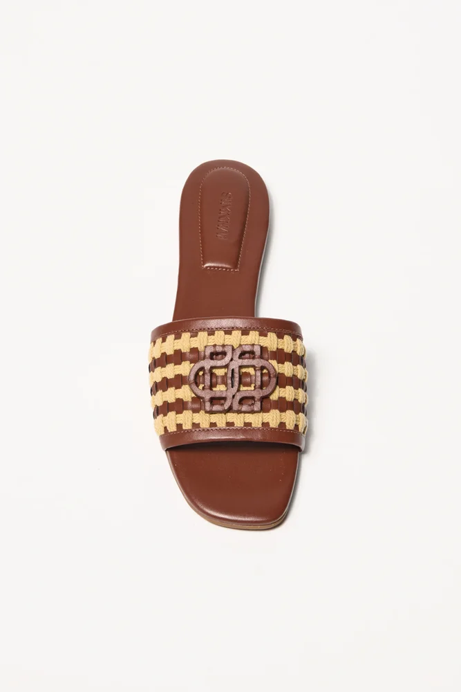 Delphi Rope Woven Flat Sandal