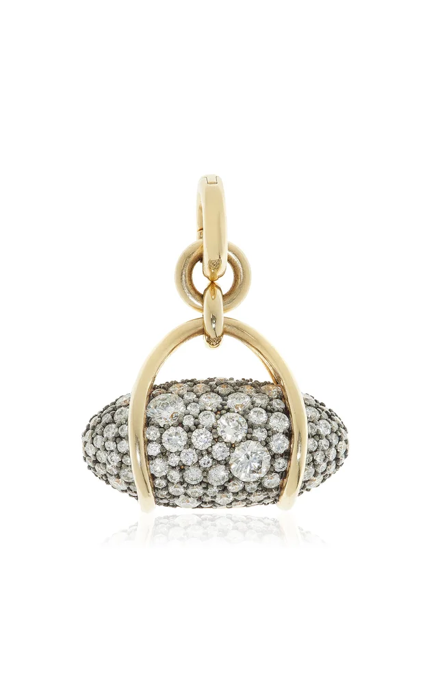 Vice 15K Yellow Gold Diamond Pendant