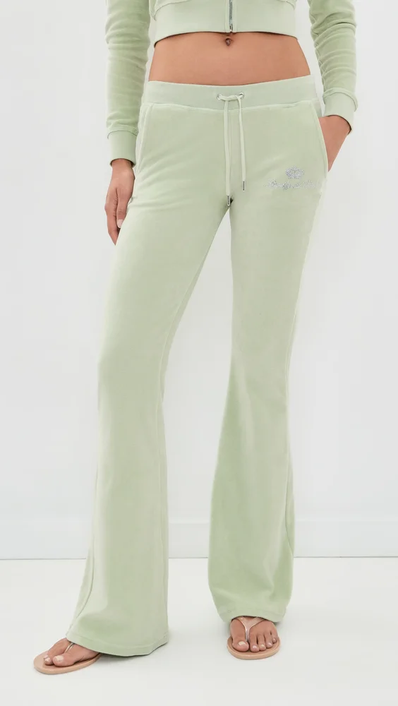 Juicy Script Velour Sweatpants
