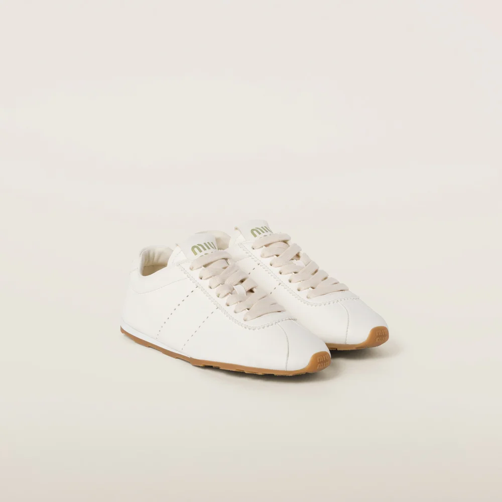 Plume nappa leather sneakers