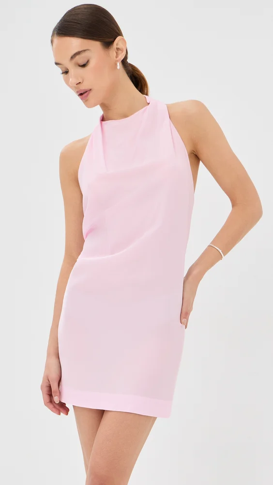 Liquid Halter Mini Dress