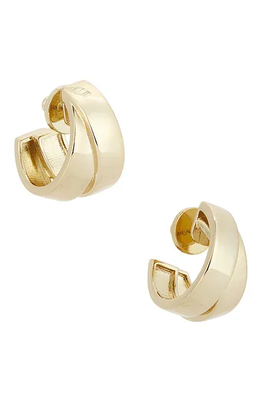 Chunky Double Hoop Earrings