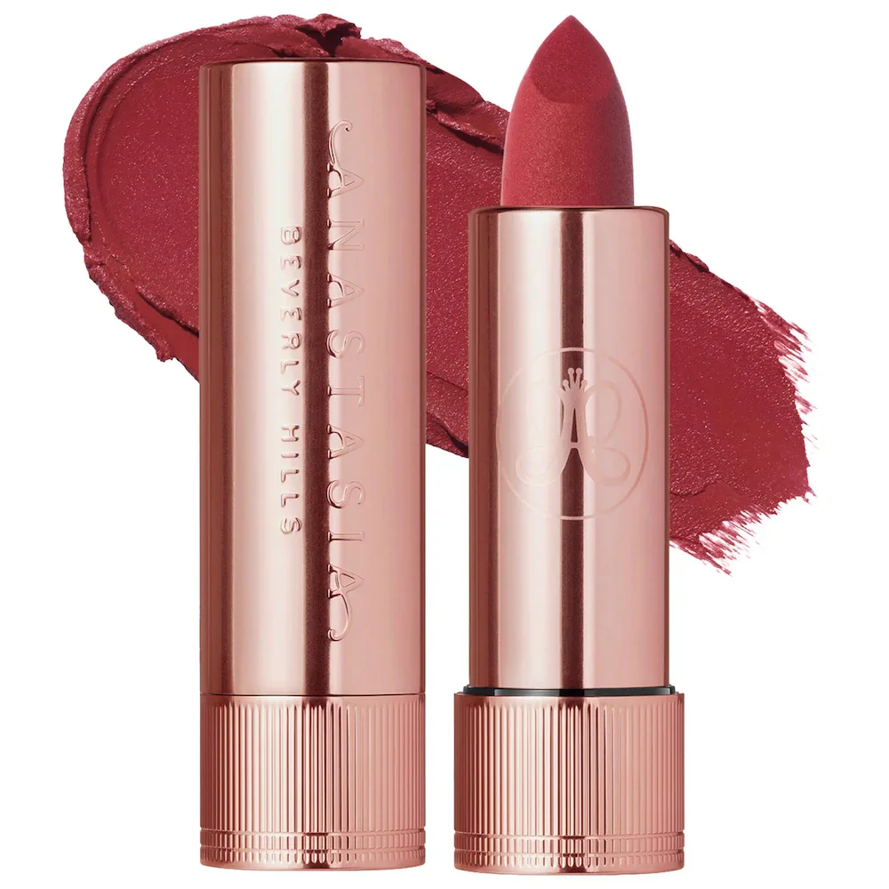 Full-Pigment Matte & Satin Velvet Lipstick in Sugar Plum