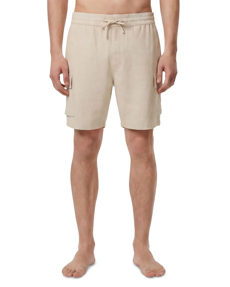 7" Stretch Linen Cargo Shorts
