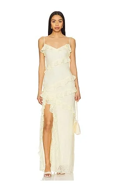 Tularosa Caila Maxi Dress in Butter Yellow