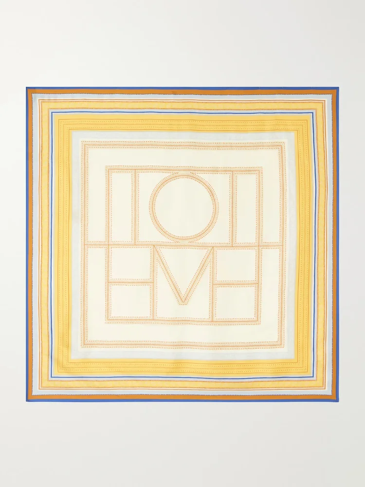 Printed Silk-Twill Scarf