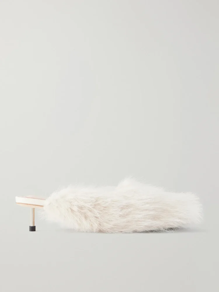 Plush mules