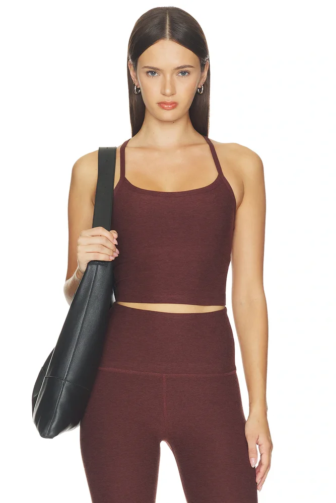 Spacedye Slim Racerback Cropped Tank Top