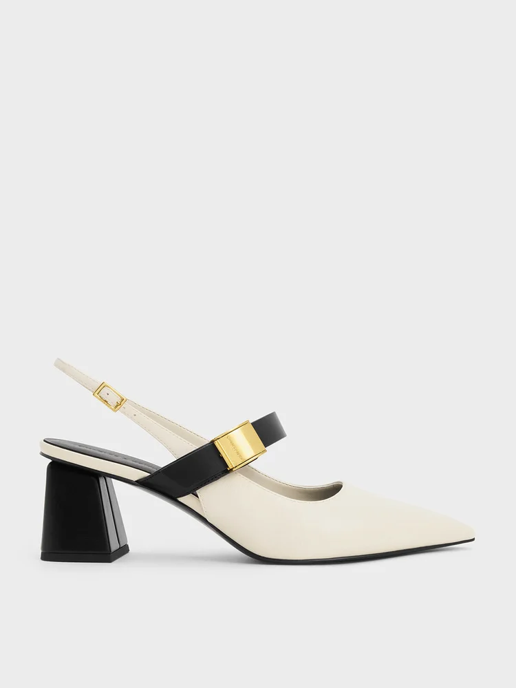 Yvette Mary Jane Slingback Pumps