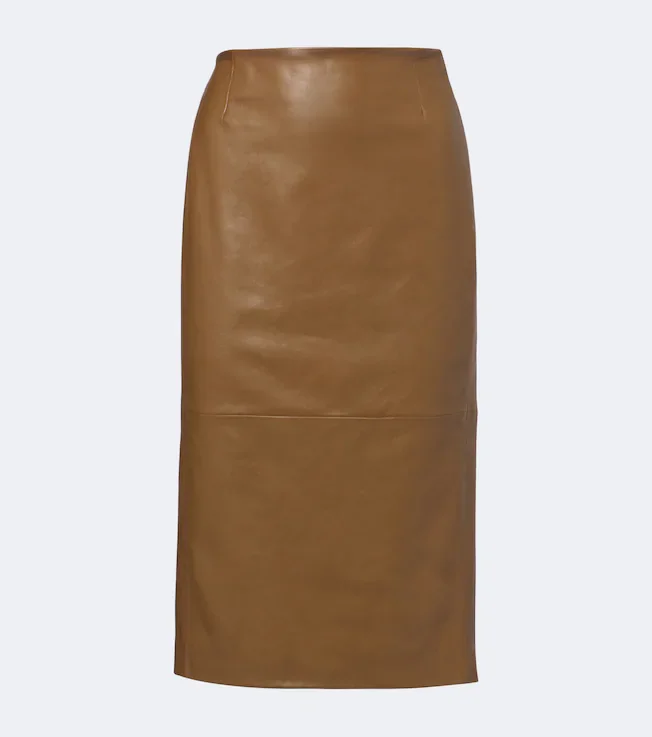 Sleek Statement leather pencil skirt