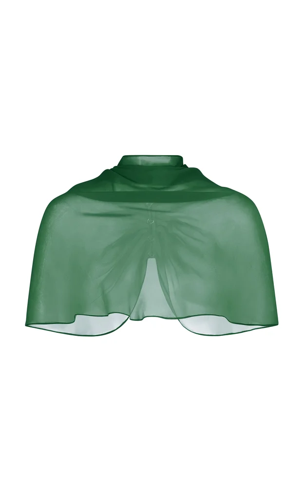 Silk Chiffon Capelet