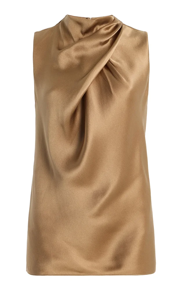 Melina Draped Silk Top