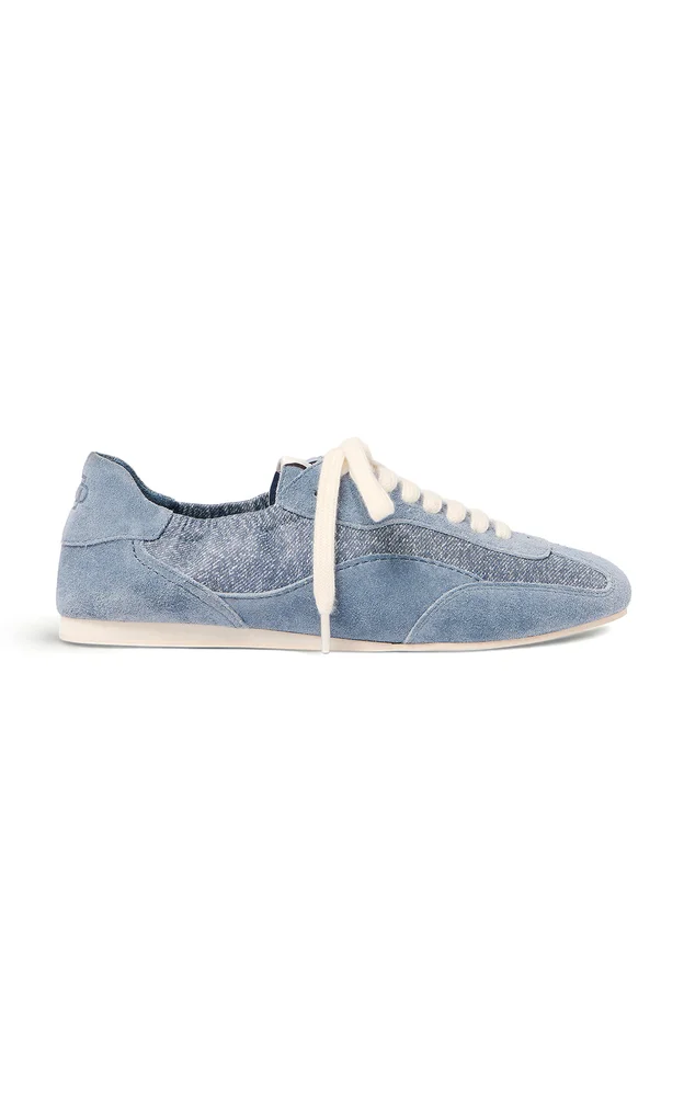 Georgie Denim Leather Combo Sneaker