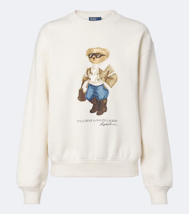 Polo Bear cotton-blend fleece sweatshirt