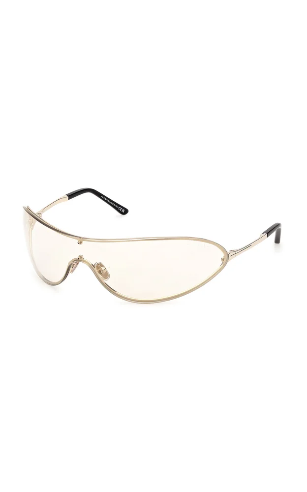 Brady Mask-Frame Metal Sunglasses
