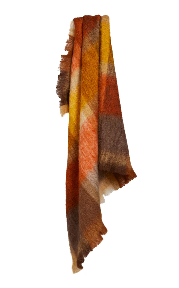 Checked Mohoir Blanket