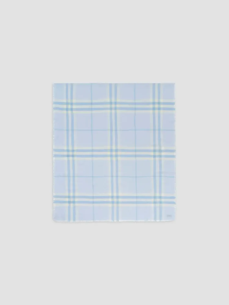 Giant Check Wool Scarf