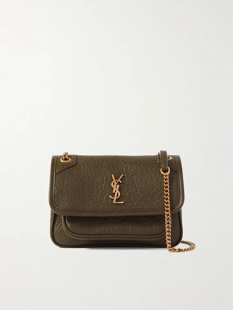 Niki mini crinkled-leather shoulder bag