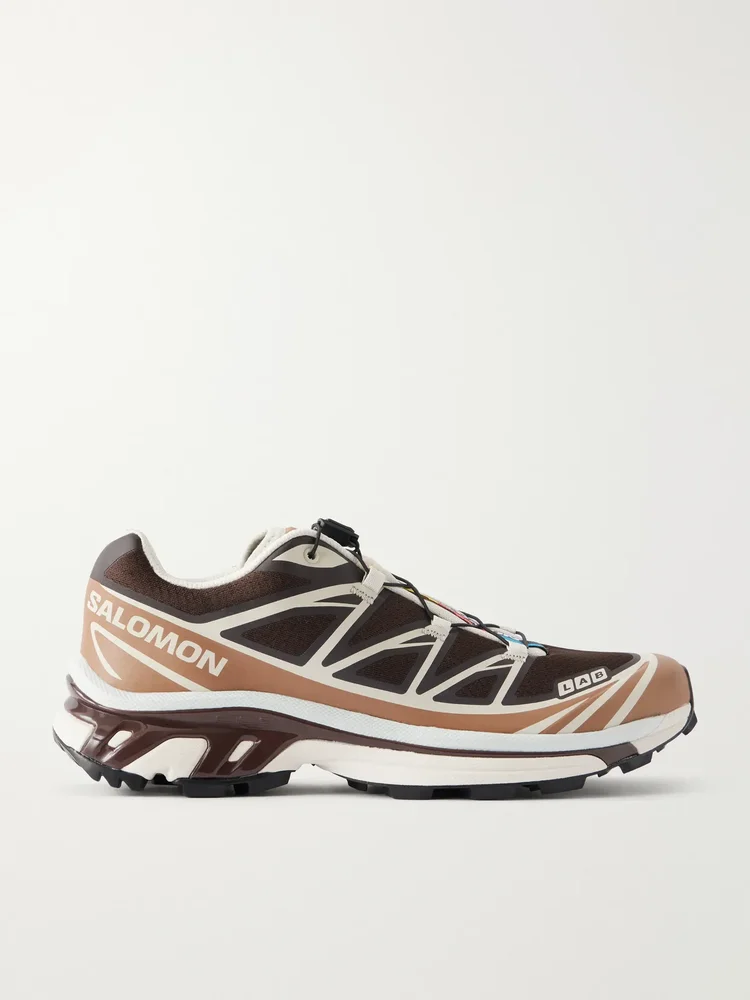 XT-6 rubber-trimmed mesh sneakers
