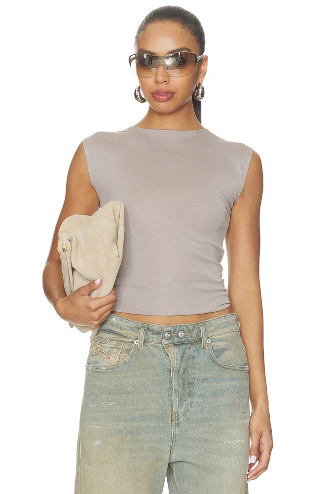 Soft Rib Fitted Tank Top