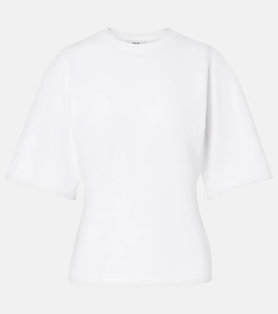 Storey gathered cotton jersey T-shirt