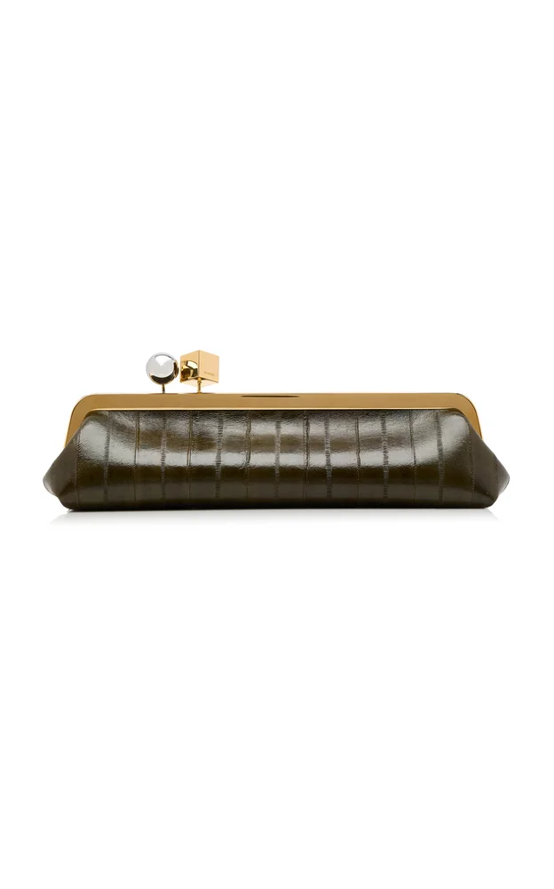 The Salon Leather Clutch