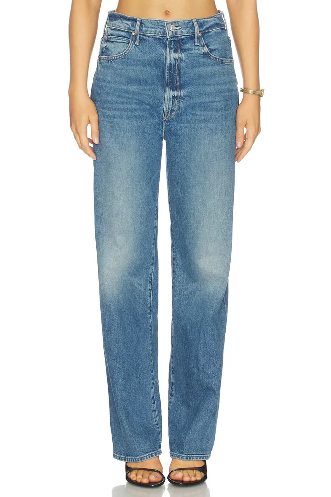 High Waisted Tunnel Vision Sneak Jeans