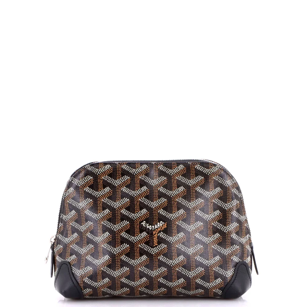 Pre-Owned Vendome Cosmetic Pouch Coated Canvas, Black