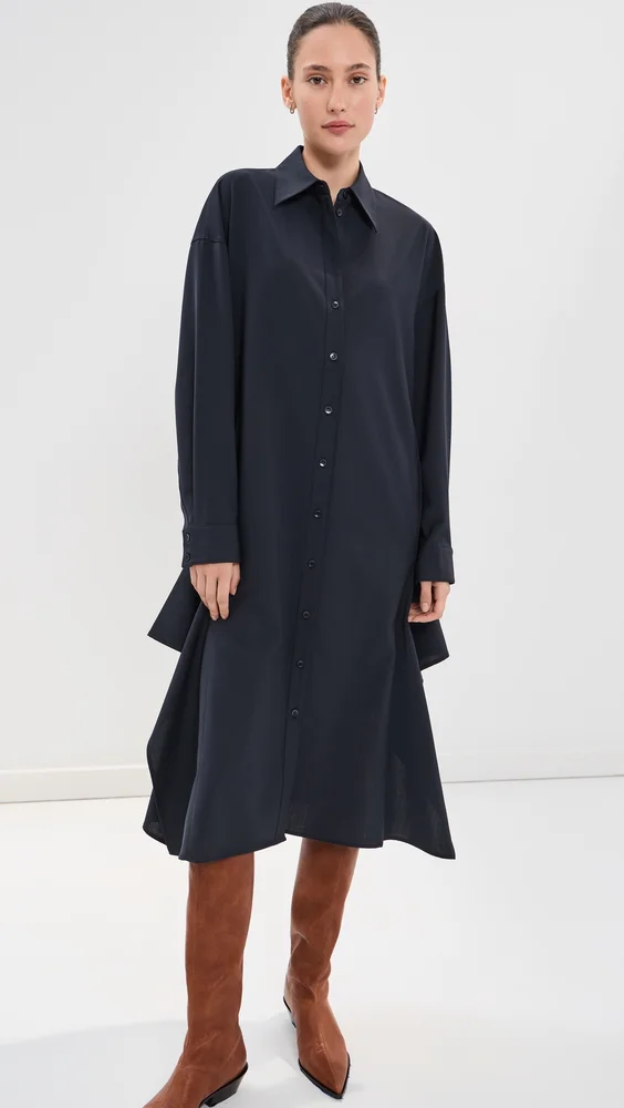 Tropical Wool Shirtdress