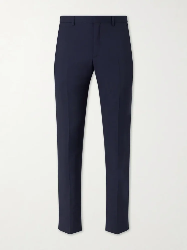 Trevi Pleated Wool and Mohair-Blend Suit Trousers