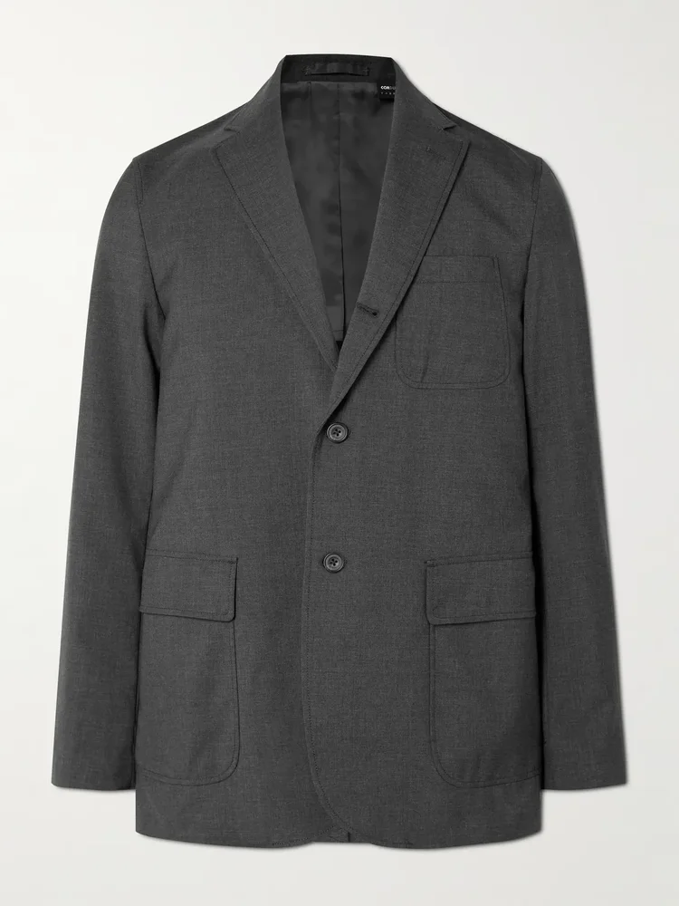 Unstructured Woven Blazer