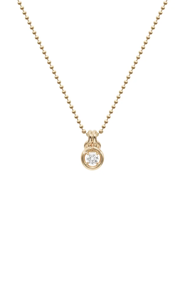 18k Yellow Gold Rocky Pendant Medium