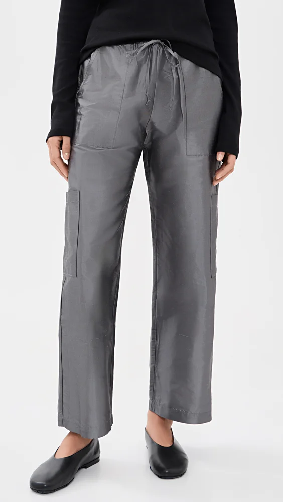 The Taffeta Drawstring Cargo Pants
