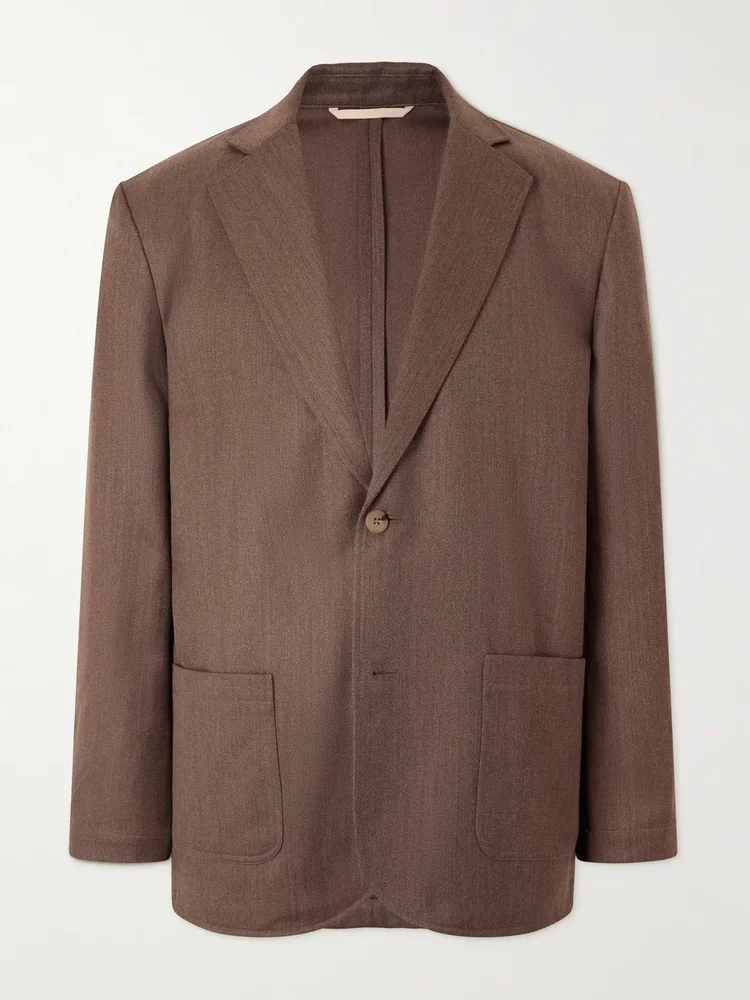 Writers Wool and Cotton-Blend Suit Jacket
