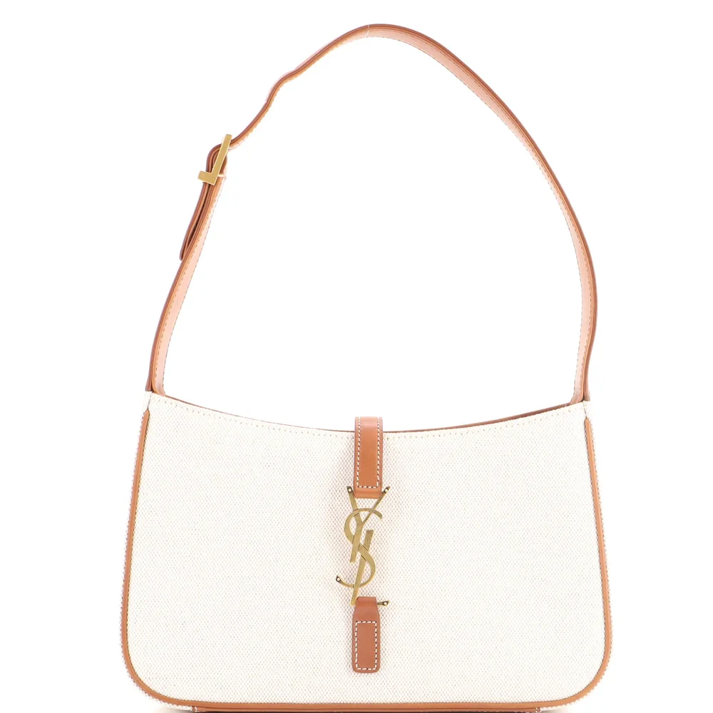 Pre-Owned Le 5 a 7 Hobo Canvas Small