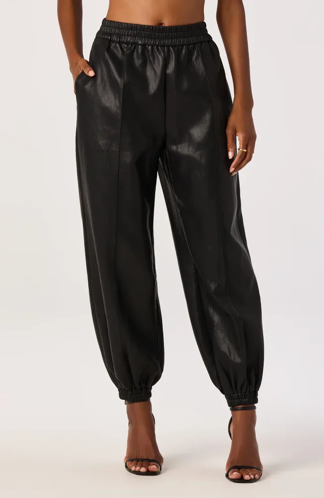 Adity Faux Leather Pants
