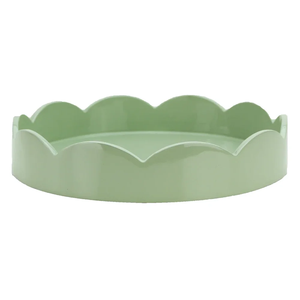 Round Lacquered Scallop Tray
